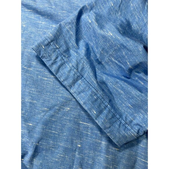 Bugatchi Men's Blue Button-Up Shirt With OoohCotton Tech 8-Way Stretch Size XL - Picture 5 of 7